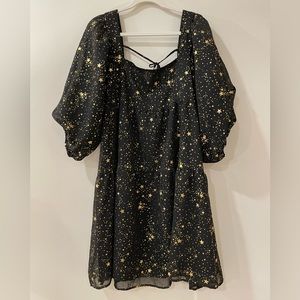 Plus Size Star Tiered Mini Smock Dress from Nasty Gal